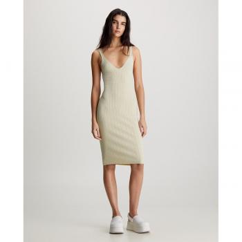 Calvin Klein Jeans - Vestido Mujer de canalé de lyocell suave VESTIDO-CK JEANS-J20J223041-LFU