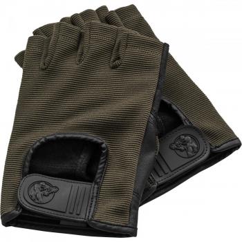 Guantes de fitness y levantamiento de pesas khaki, piel, tamaño XS