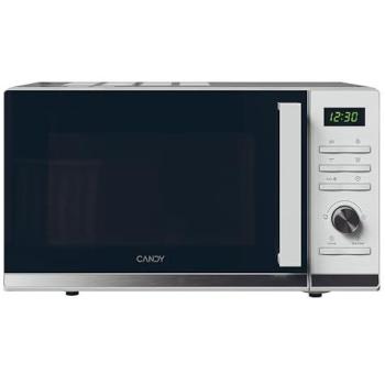 Microondas Candy 25L con Grill, 900W-1000W, 11 Niveles de Potencia, Mando Giratorio, 19 Automenús, Plato de 25.5 cm, Display Digital y Descon