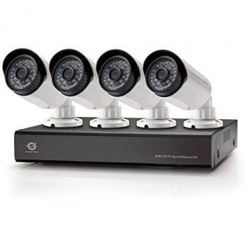 KIT VIDEOVIGILANCIA AHD CONCEPTRONIC 8 CANALES INCLUYE 4 CAMARAS INT/EXT + GRABADOR HD WD PURTPLE 4TB
