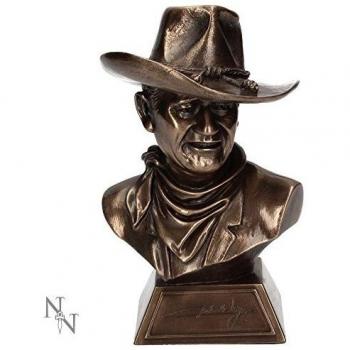 Busto Pequeño de John Wayne en Bronce Coleccionable - 18 cm