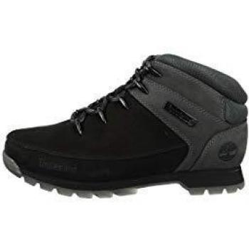 Timberland Euro Sprint Mid Lace-Up Hiker Boot for Men in Black/Grey, Size 43