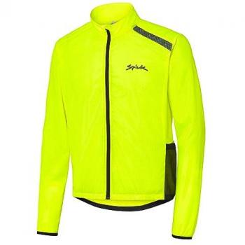 Chaqueta cortavientos Spiuk Anatomic unisex amarillo fluor talla M