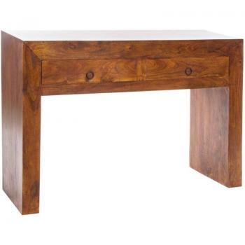 Consola de Madera Maciza de Acacia 110x35x75 cm Color Natural - Fijalo
