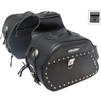 Oxide - Alforjas Motocicleta 40L de Primera Se Pueden Cerrar Cuero Tek Crucero Bolsas Viaje