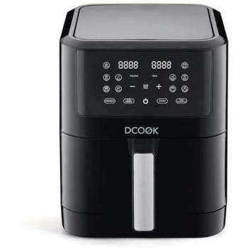 Freidora de Aire DCOOK GALLERY 1800W - 8L, Negro, con Protección contra Sobrecalentamiento y 8 Programas