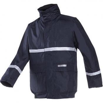 SIOEN 7361N2EF5B75S Waverly - Chaqueta de bomber para lluvia, retardante de llama y antiestática, pequeña, color azul marino