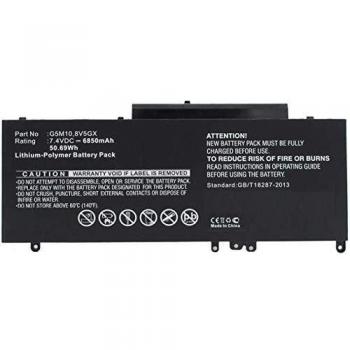 Batería Compatible para Laptop Dell Latitude 51Wh Li-Pol 7.4V 6460mAh Negra