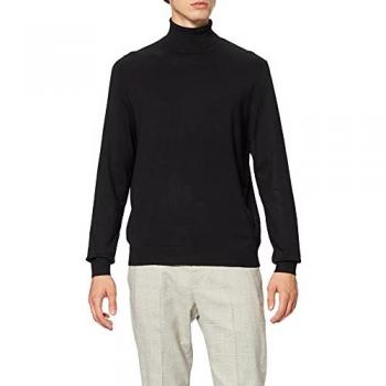 Suéter de Cuello Alto Regular Fit Only & Sons Wyler Negro para Hombre