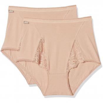 Playtex Cherish Cotton & Lace Maxi X2, Braguita para Mujer, Beige