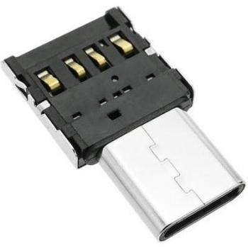 Mini Adaptador OTG USB 2.0 Tipo C Macho a Tipo A Hembra - BeMatik