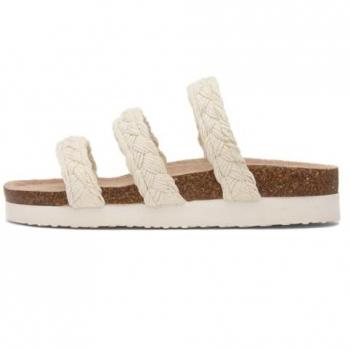 Rocket Dog Women's Ashley Natural Cotton Sandals - Size UK 7