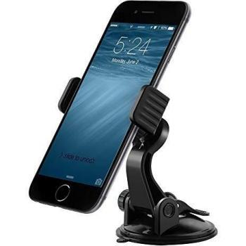 nevox 1434 - Soporte (Teléfono móvil/Smartphone, Coche, Soporte pasivo, Negro, Aluminio, De plástico, Silicona, Clamp Mount,Suction Cup)