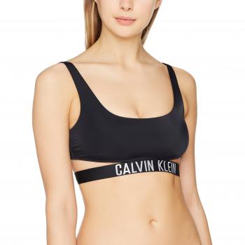 Calvin Klein Strap Bralette-rp, Parte de Arriba de Bikini para Mujer, Negro