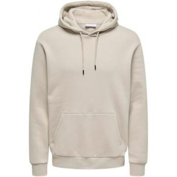 Sudadera con Capucha Only & Sons Ceres Life para Hombre, color Silver Lining, diseño moderno y casual, confeccionada en material suave y cómodo, ideal para uso diario
