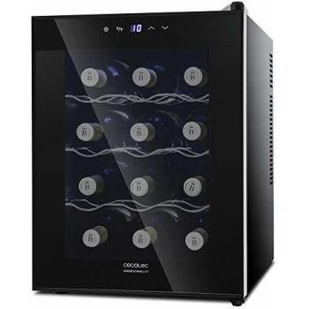 Vinoteca Cecotec Grand Sommelier 1200 CoolCrystal con Capacidad para 12 Botellas