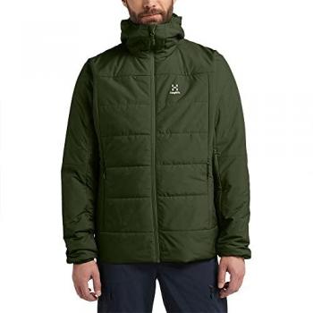 Chaqueta con capucha Haglöfs Mimic Silver verde oscuro para hombre - XL