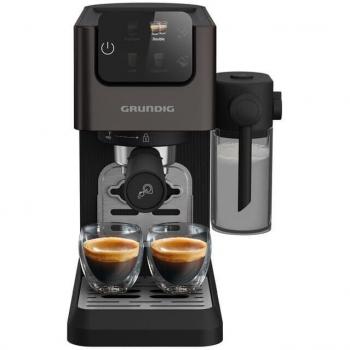 Máquina de café espresso Grundig KSM 6430, semi-automática, 1350W, 20 bar, con recipiente para leche y función de espuma