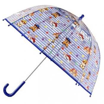 Paraguas Manual Burbuja Patrulla Canina 48cm con 8 Varillas y Tubo Metálico Resistente