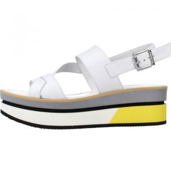 Sandalias de Mujer Nero Giardini E012570D Blanco, características: diseño elegante, material sintético, plantilla acolchada, suela antideslizante, cierre ajustable