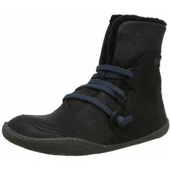 CAMPER Peu Women's Black Smooth Leather Ankle Boots - Size 39 (8.5 US)