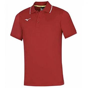 Mizuno Men's Short Sleeve Red Polo Shirt