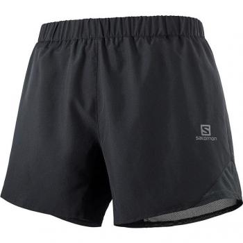 Salomon Short de hombre 5'' Cross Rebel con tejido ligero, secado rápido, cintura elástica con cordón ajustable, dos bolsillos laterales y diseño transpirable