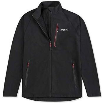 Musto Hombre Frome Capa Media Chaqueta de Abrigo Negro - Ligero