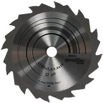 Robert Bosch Kreissägeblatt Speedline Wood 160 x 16 x 2,2 12Z 2608640784