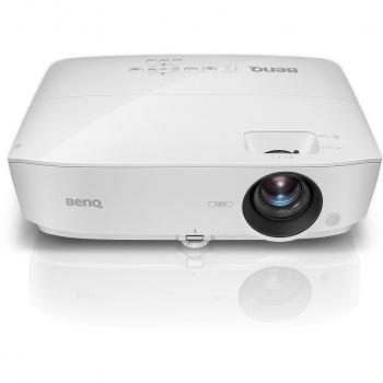 BenQ MH534 - Proyector DLP 3D Portátil, 3300 Lúmenes ANSI, Full HD (1920x1080), Relación de Contraste 15000:1, Rango de Proyección 1524-7620 mm (60-300), Color Blanco