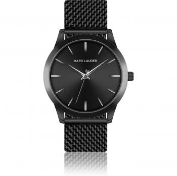 Marc Lauder Perth Black Mesh Watch - 44 mm