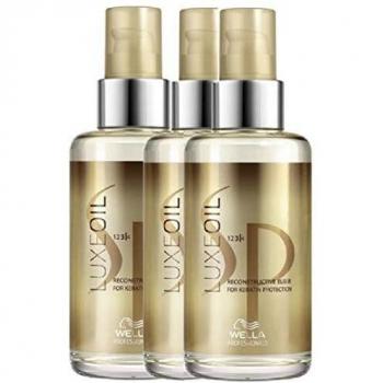 Wella SP System Professional Luxe Oil Reconstructive Elixir - Set de 3 botes de 100 ml