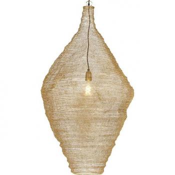 Lámpara colgante oriental dorada 60 cm - NIDUM L, acero, adecuada para LED, máximo 1 x 40 vatios