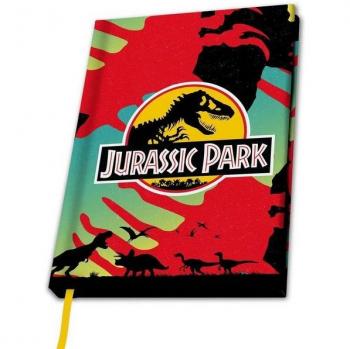 Bloc de Notas A5 Jurassic Park - Reino de los Dinosaurios - Multicolor - Tapa Dura