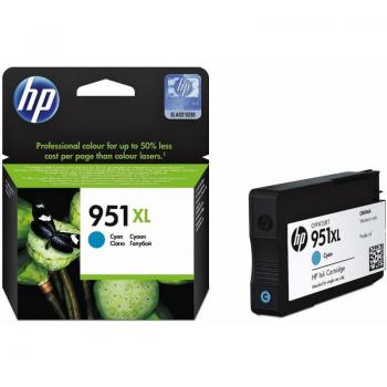 Cartucho de tinta HP 951XL cian de alta capacidad para impresoras Officejet Pro 8100, 8600 y más