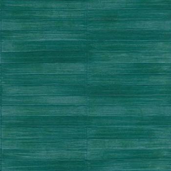 Papel Pintado Rasch Club 418408, Vliestapete en Color Verde con Aspecto de Cuero, Diseño a Rayas, 0.53 x 10.05 m, Alta Resistencia a la Luz y Lavable