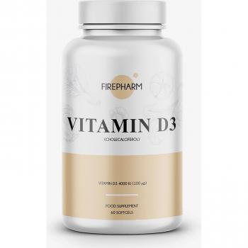 Vitamina D3 - F-pharm - 60 Gélulas Blandas - Talla Única