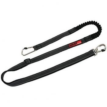 Correa para Perro de Jogging y Ciclismo Moov Negra 2m Ajustable Reflectante Antitraction