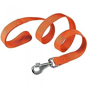 Ferplast 77179039 Correa Nylon Perro Club G15 120 Naranja, Nara, Mediano