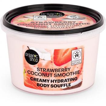 Crema Soufflé Corporal Hidratante Orgánica de Fresa y Coco 250 ml