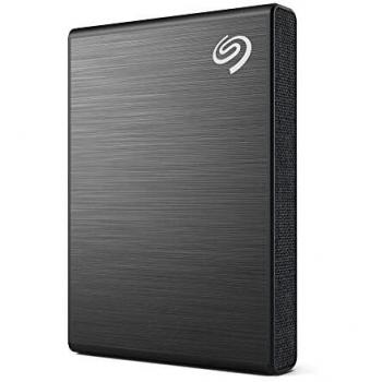 Seagate One Touch SSD, 1 TB, negra, velocidad de hasta 1030 MB/s, con app para Android, 1 año de Mylio Create, 4 meses del plan Adobe Creative Cloud Photography y servicios Rescue
