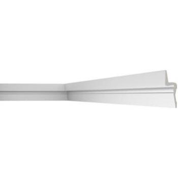 Cornisa decorativa NMC IL9 de poliuretano para luz indirecta, diseño moderno, color blanco, 2 m