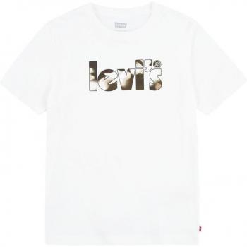 Camiseta Levi's Camo Poster Logo Bright Blanco Niño
