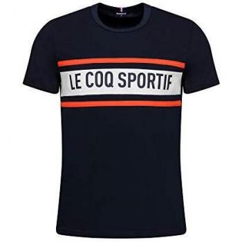 Le Coq Sportif ESS Saison tee SS N°2 Sudadera, Hombre, s.Captain/n.Opt White/Orange, L