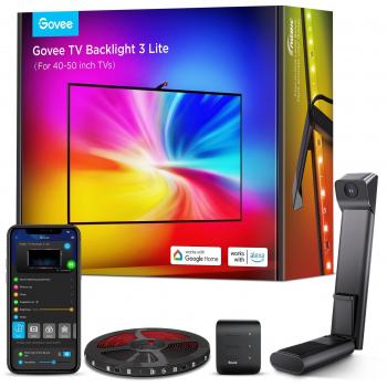 Tira LED Retroiluminación TV Govee 3 Lite RGBIC para TVs de 40-50 con Wi-Fi y Bluetooth