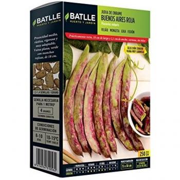Semillas Leguminosas - Judía de enrame Buenos Aires roja 250g - Batlle