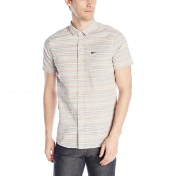 Volcom Ledfield S/S - Camisa manga corta para hombre, color blanco, talla M