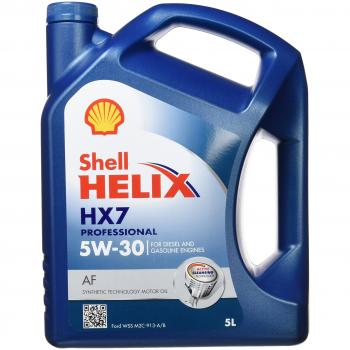 SHELL 550040677 Helix HX7 Professional AF 5W30 Aceite de Motor, 5 l