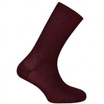 Punto Blanco - Calcetines Hombre Algodón Mercerizado - GRANATE, G