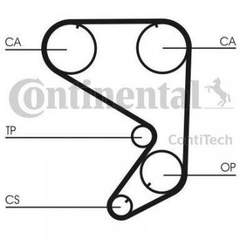 Correa dentada CONTITECH CT652 - Correa dentada de alta calidad, fabricada por Contitech, modelo CT652, diseñada para ofrecer un rendimiento óptimo en sistemas de transmisión de potencia, resistencia a la fricción y durabilidad